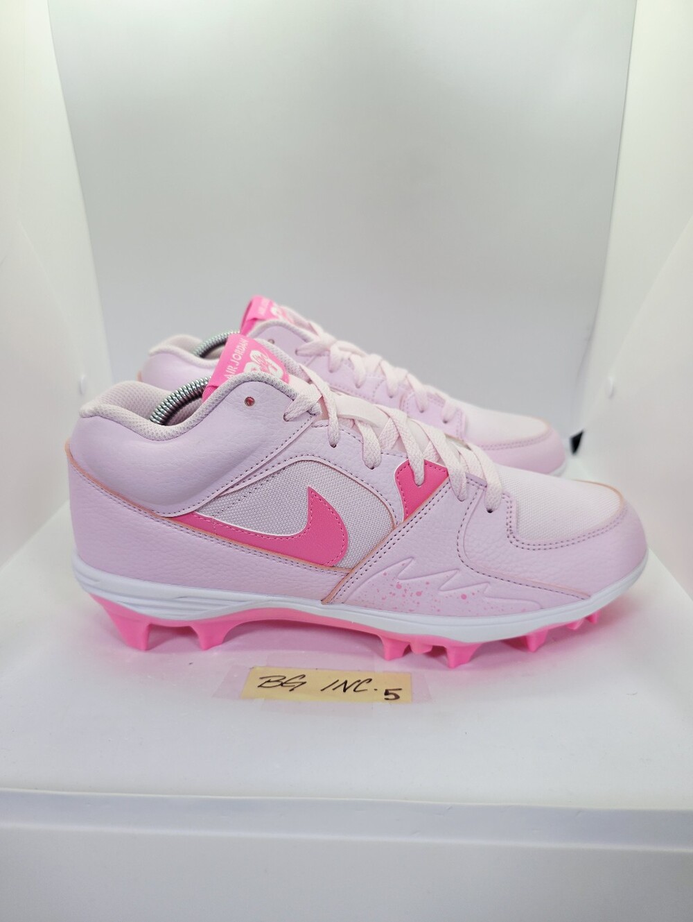 Jordan Stadium 90 Low MCS Baseball Cleats Pink Foam Glow HQ0210-600 Men's sz 10